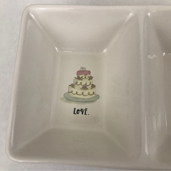 ⚡️Home⚡️ Rae Dunn Double Tray Love Cheers Marriage New Wedding - Picture 2 of 6